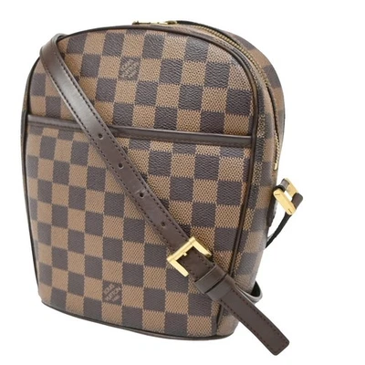 LOUIS VUITTON Ipanema GM Shoulder Bag Damier Ebene Leather Brown N51294 74KB538 - Image 1 of 4