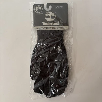 TIMBERLAND легкий вязаный черный сенсорный экран конца пальца перчатки мужские - новый с Ярлыками - Изображение 1 из 4