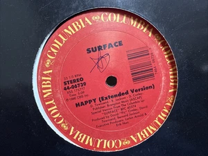 SURFACE HAPPY 12" 1986 COLUMBIA 44-06739 SYNTH FUNK MODERN SOUL R&B - Picture 1 of 2