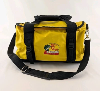 Bolsa de barco Bass Pro Shops Extreme lona amarilla cubierta toba impermeable 18x10x10" Foto 1 de 4