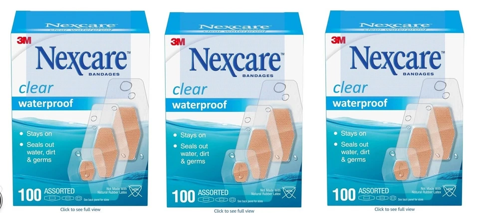 (Pack 3) Nexcare Vendajes Transparentes Impermeables 20 Surtidos Foto 1 de 1