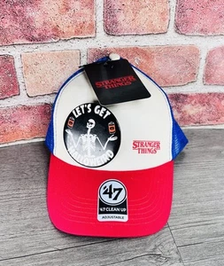 Stranger Things SnapBack Trucker Loungefly Hat Baseball Button Pin Back Cap - Picture 1 of 16