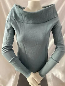 Neu mit Etikett Ann Taylor weicher türkisblauer Damenpullover mit vielseitigem Ausschnitt Small - Bild 1 von 7