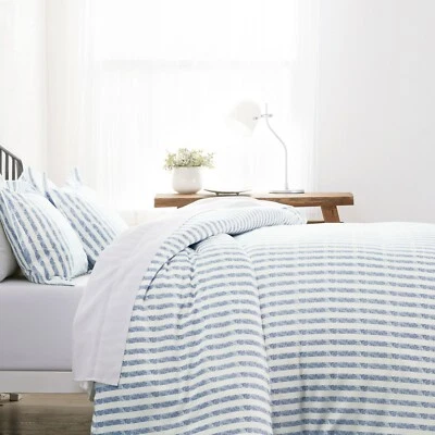 3PC Duvet Cover Set Rugged Stripes with Matching Shams By Kaycie Gray Fashion - Image 1 of 4