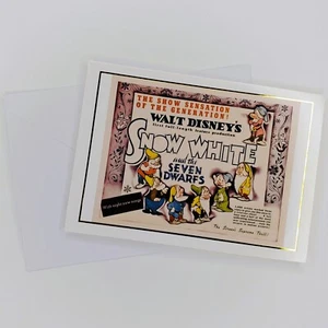 Snow White and the Seven Dwarfs Blank Notecard Lobby Card Walt Disney Archives - Picture 1 of 4