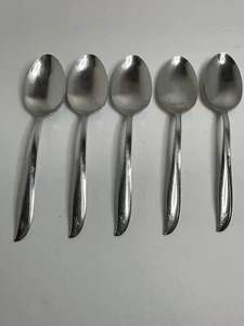 Oneida Twin Star 5 Serving Spoons Community Stainless Silverware Flatware VTG - Imagen 1 de 6