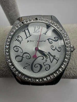 Betsey Johnson Bj00048-01 Ladies Watch New Battery 40MM 5.5" Crazy Numbers E12 - Image 1 of 4