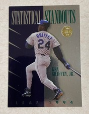 KEN GRIFFEY JR 1994 LEAF STATISTICAL STANDOUT INSERT #6