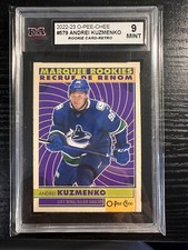 2022-23 O-Pee-Chee Retro Marquee Rookie ANDREI KUZMENKO #579 Graded 9