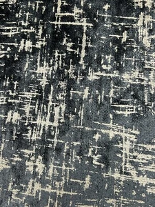 5m+ Annabel Textiles anthrazit Samt Polsterstoff, feuerhemmend #146 - Bild 1 von 7