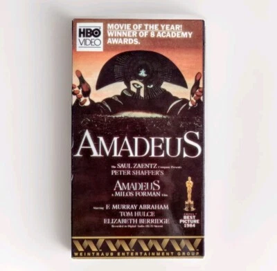 AMADEUS VHS 1984 First Edition HBO Video Wolfgang Amadeus Mozart - Image 1 of 4