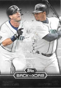 Topps Ken Griffey Jr. y Edgar Martinez 2016 espalda con espalda - Seattle Marines - B2B-4 - Imagen 1 de 1