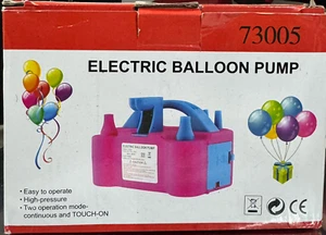 Electric Air Balloon Pump, Portable Dual Nozzle Electric Blower Inflator - Picture 1 of 2