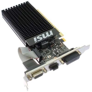MSI Grafikkarte GeForce GT 710 1GB DVI VGA HDMI PCI-E - 912-V809-2899 - Bild 1 von 5