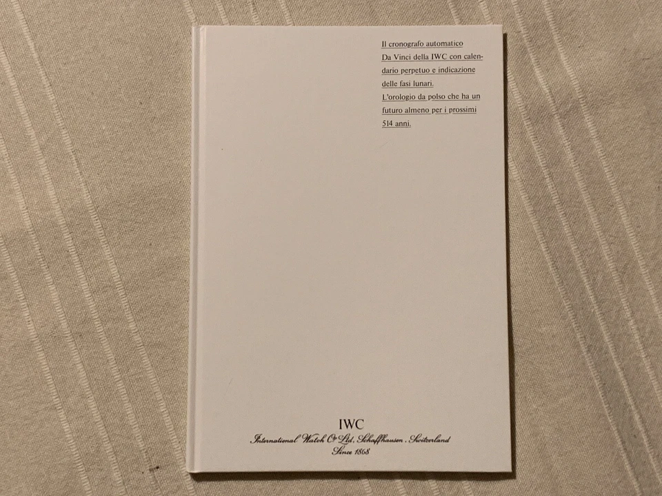 Libricino booklet IWC originale vintage - Immagine 1 di 1
