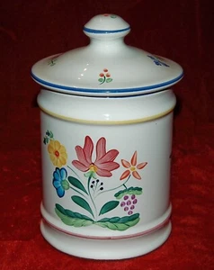 VINTAGE handbemalte Porzellan KANISTERDOSE Made in Hungary von HEREND - Bild 1 von 8