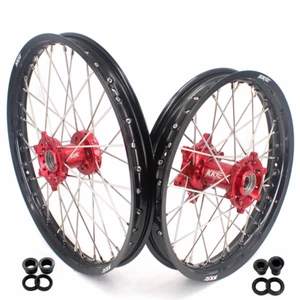 KKE 21/18 Dirt Bike Wheels Rims for GAS GAS EC200 EC250 XC300 2018-2020 CNC Hubs - Picture 1 of 15