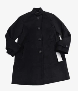 Jones New York Women Wool Coat Jacket New Size 6 Black Overcoat - Picture 1 of 9
