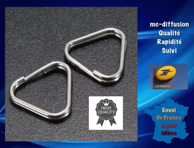 1 Lot De 2 Crochets Pour Courroie Photo - Imagen 1 de 4