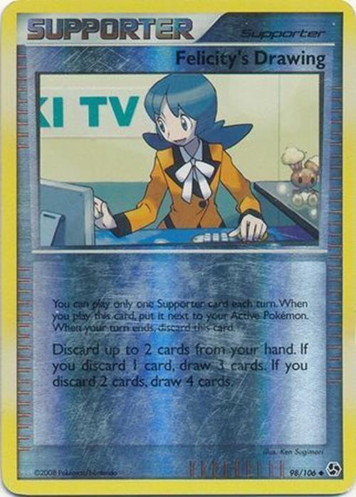 Felicity's Drawing - 98/106 - Pokemon Great Encounters Reverse Holo Rare NM-LP