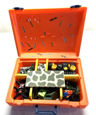 Piezas Fisher Price Construx con estuche naranja años 80  Foto 1 de 4