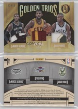 2016 Panini Gold Standard Golden Trios Black /15 Jabari Parker LaMarcus Aldridge
