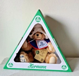 HERMANN 14" "Dutch Girl Bear" Limited Edition Fully Jointed, Mohair, Germany NEW - Picture 1 of 8