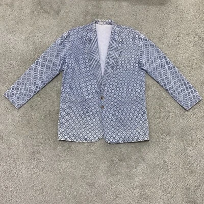 Chaqueta Blazer Western De Colección Años 80 Denim Estampado Geométrico Para Hombre’s Grande Foto 1 de 4