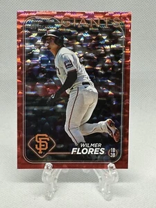 2024 topps series 1 red foil board wilmer flores /199 giantes - Picture 1 of 2