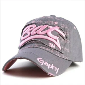 Womens Baseball Cap Adjustable Hat Style Strapback Ballcap - Picture 1 of 6