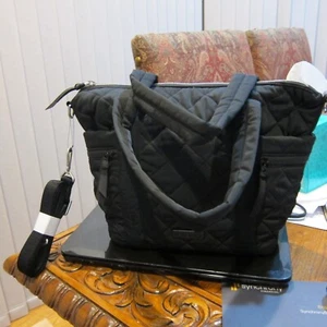 VERA BRADLEY SMALL MULTI STRAP TOTE IN BLACK NEW WITH TAGS 13"W X 10"T X 4"D - Picture 1 of 7