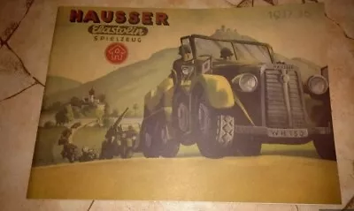 Hausser Elastolin Spielzeug Katalog 1937/38 • 28€