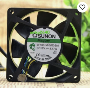 Ventilateur CPU SUNON MF70251V2-Q020-S9A 12V 3.17W 7cm 7025 châssis 4 broches #amkp - Photo 1/2