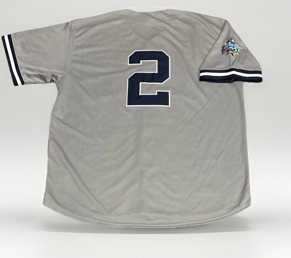 Мужская футболка Дерека Джетера из New York Yankees размер XL новая с ценниками 1998 дорожно-серая ретро ретро ретро ретро ретро ретро ретро ретро  - Изображение 1 из 4