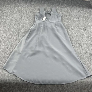 Banana Republic Dress Womens 8 Gray Sleeveless Midi Asym High Low Cocktail - Picture 1 of 21