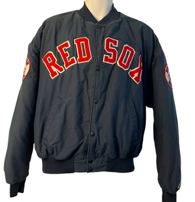 Boston Red Sox Para Hombres XL Chaqueta Swingster Broches Azul Nylon Forrado Hecho en EE. UU. De Colección Foto 1 de 4