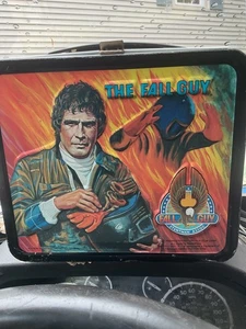 Vintage 1981 THE FALL GUY Aladdin Metal Lunch Box with Thermos - Good Condition! - Picture 1 of 11