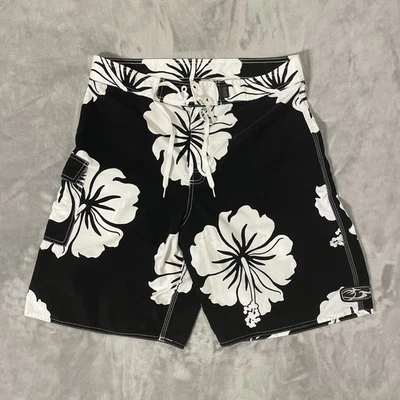 Board Shorts Vintage Años 90 Para Hombre Talla 36 Hecho en EE. UU. Estampado Floral Hawaiano Foto 1 de 4