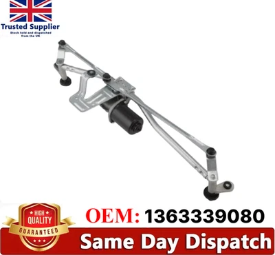 FOR PEUGEOT BOXER CITROEN RELAY FIAT DUCATO 2006+ FRONT WIPER MOTOR & LINKAGE UK - Image 1 of 2