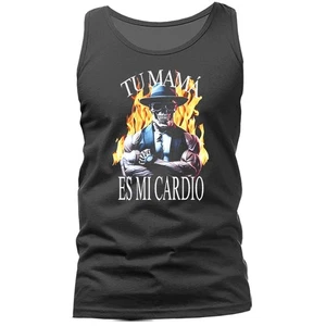 Skulls Body Building Work Out Spanish Slogan Mexican Fitness Tank Top - Bild 1 von 3