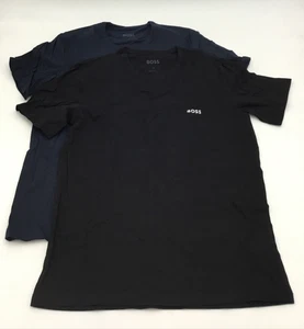 BOSS Assorted 2 Pack Classic Cotton Crewneck T Shirts in Multi Size Medium - Picture 1 of 3