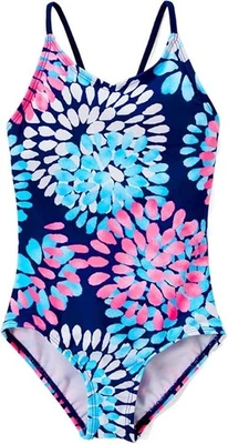 Kanu Surf Girls Daisy Beach Sport One Piece Swimsuit Daisy Navy 14 US - Image 1 of 4