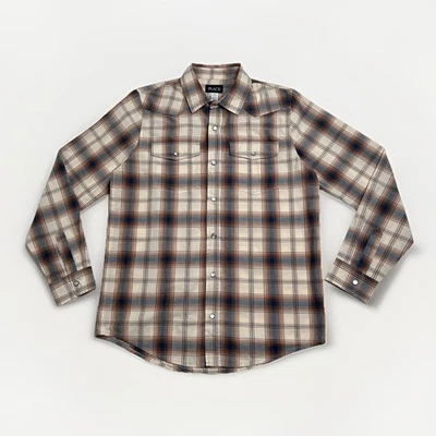 Camisa a Presión Children’s Place Niños Niños Popelina a Cuadros Perla Talla XXL 16 Foto 1 de 4