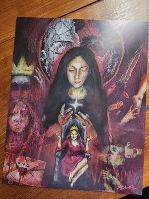 Коллажная печать 8x10 предупреждение QOAMS | тонкий матовый фан-арт - Изображение 1 из 3