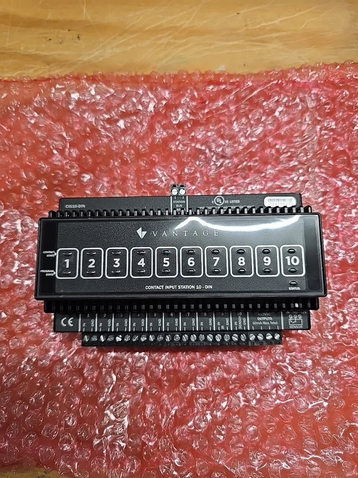 Vantage Controls CIS10-DIN - Din Contact Input Station 10-DIN, New Open Box - Image 1 of 1