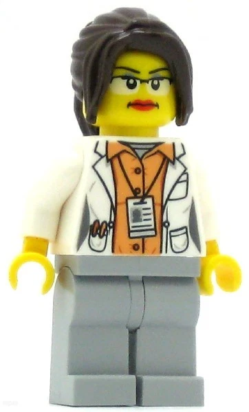 LEGO Ideas Minifigura Investigadora Científica Mujer - Abrigo de Laboratorio Blanco (Genuino) Foto 1 de 1