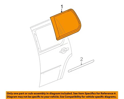 Moldura exterior puerta trasera escalade GM OEM 07-14 20772079 Foto 1 de 2