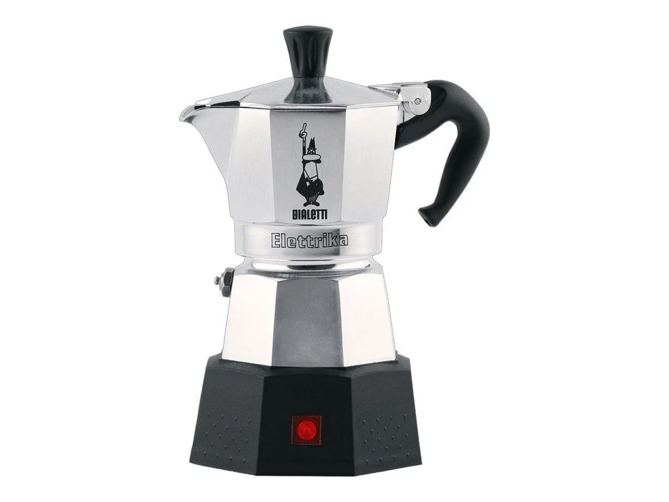 Bialetti Moka 2 Tassen Espressokocher - Silber/Schwarz