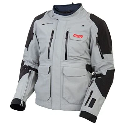 MSR Xplorer Water Resistant Adventure Motorcycle Jacket XXX-Large Grey Foto 1 de 4