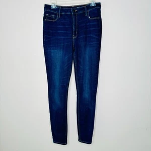 Old Navy Rockstar Super Skinny High Rise Dark Wash Jeans Womens 10 Long Tall Sec - Picture 1 of 8